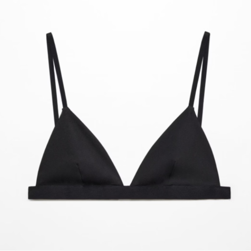 MANGO triangle bra, size small